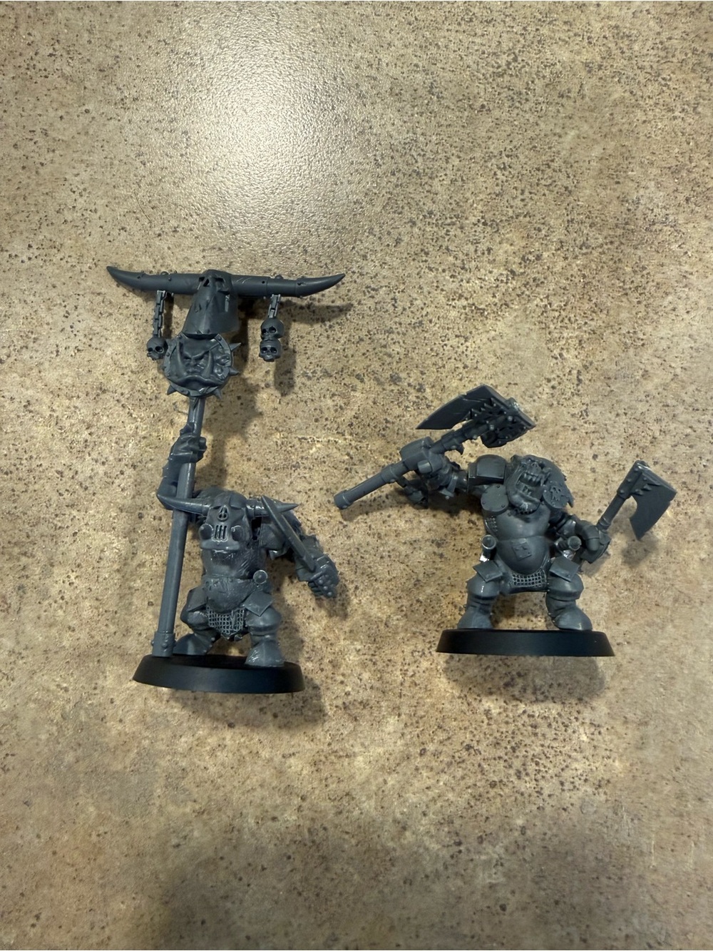 Set of 2 Warhammer 40K Ork Nobz Assembled Games Workshop 2013 Minifigure